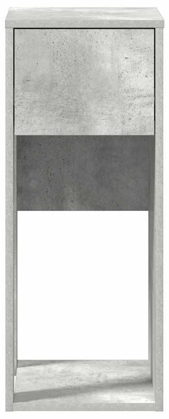 Számítógépes toronyállvány fiókkal betonszürke 30x44x74cm beton