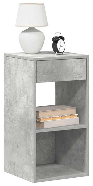 Éjjeliszekrények fiókos 2 db betonszürke 35x34x66,5 cm