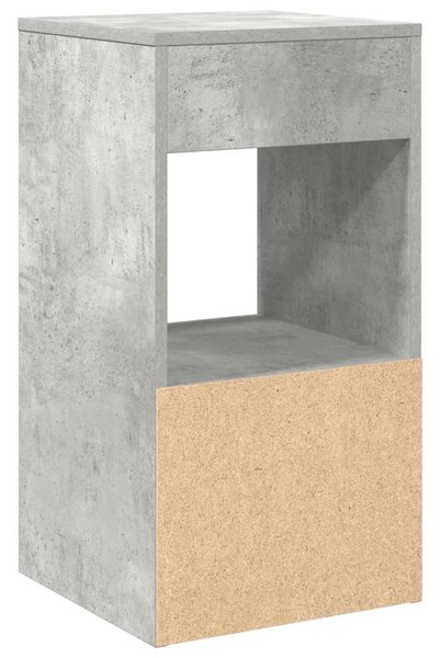 Éjjeliszekrények fiókos 2 db betonszürke 35x34x66,5 cm