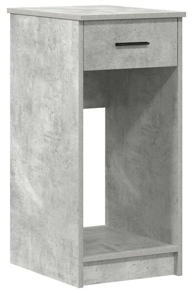 Számítógépes toronyállvány fiókkal betonszürke 35x45x77 cm