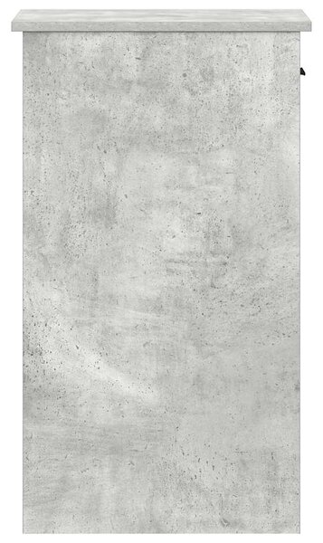 Számítógépes toronyállvány fiókkal betonszürke 35x45x77 cm