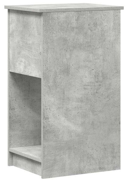 Számítógépes toronyállvány fiókkal betonszürke 35x45x77 cm