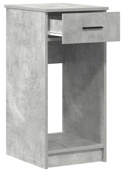 Számítógépes toronyállvány fiókkal betonszürke 35x45x77 cm