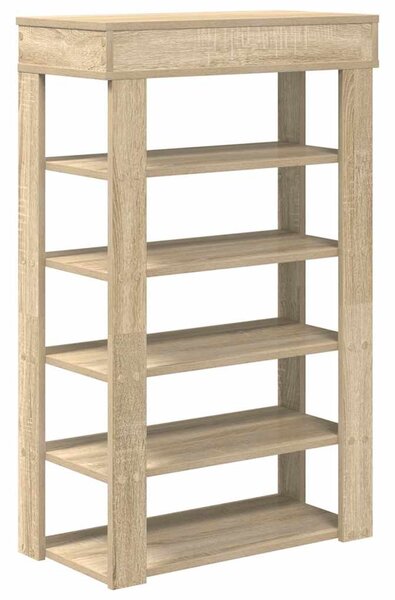 Sonoma tölgy színű szerelt fa cipőtartó 60x30x98 cm