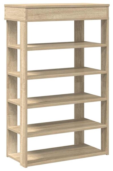 Sonoma tölgy színű szerelt fa cipőtartó 60x30x98 cm
