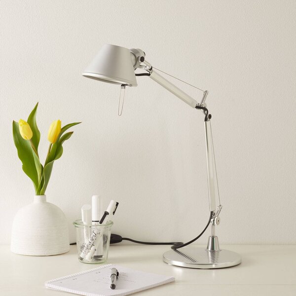 Artemide Tolomeo Micro asztali világítás, alumínium, Alu / szürke / cink, Dolgozószoba / Iroda, Alumínium, Dizájn