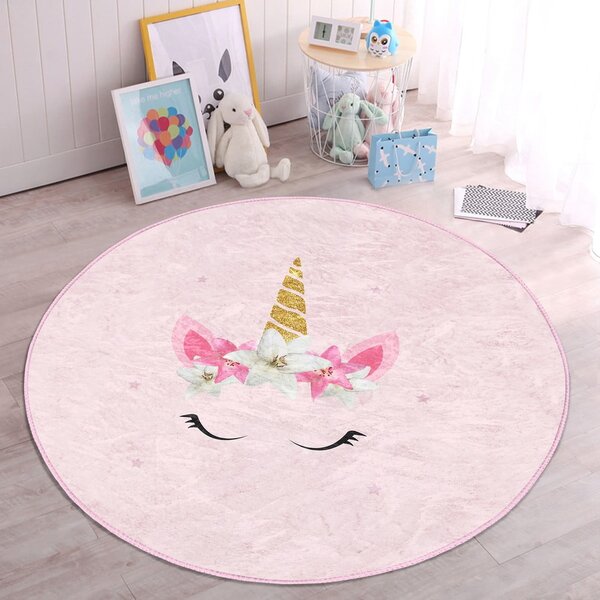 Rózsaszín gyerek szőnyeg ø 120 cm Comfort – Mila Home