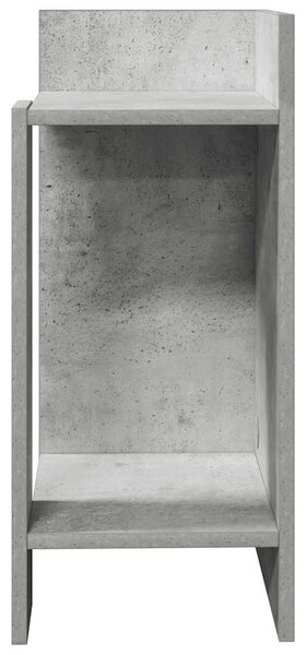 2 db betonszürke kisasztal polccal 25,5 x 27 x 60 cm