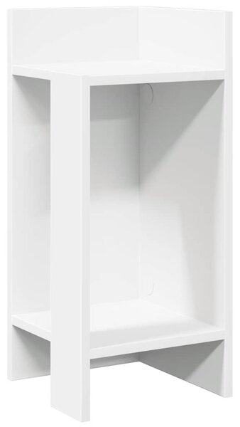 Fehér kisasztal polccal 25,5 x 27 x 60 cm