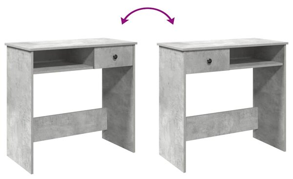 Betonszürke forgácslap íróasztal 80 x 40 x 75 cm