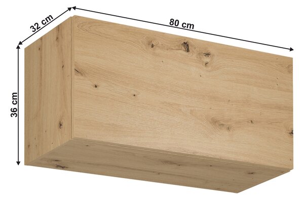 Felső konyhaszekrény G80K Langari (artisan tölgy)