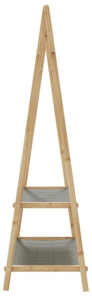 Bambusz ruhaállvány polcokkal 96 x 45,5 x 150,5 cm