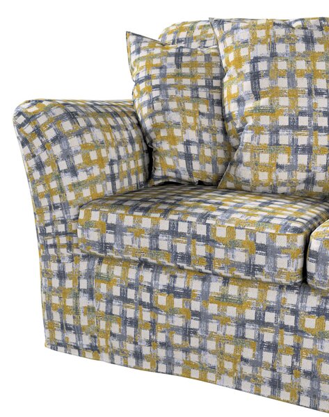 Huzat Ikea Tomelilla 3-üléses nem kinyitható kanapéra termék színe kék szövet fonott, mintás