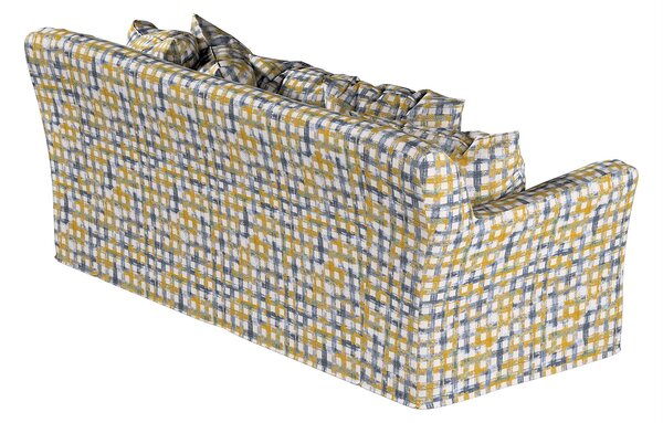 Huzat Ikea Tomelilla 3-üléses nem kinyitható kanapéra termék színe kék szövet fonott, mintás