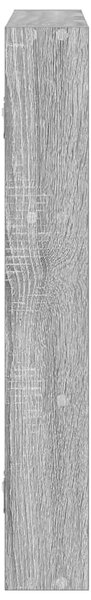 Szürke sonoma színű szerelt fa fali polc 43 x 9 x 60 cm