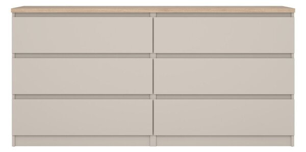 Krémszínű komód 154x76x50 cm Naia – Tvilum