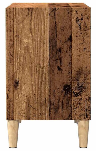 Éjjeliszekrény Régi fa 40x30x50 cm Gépelt fa