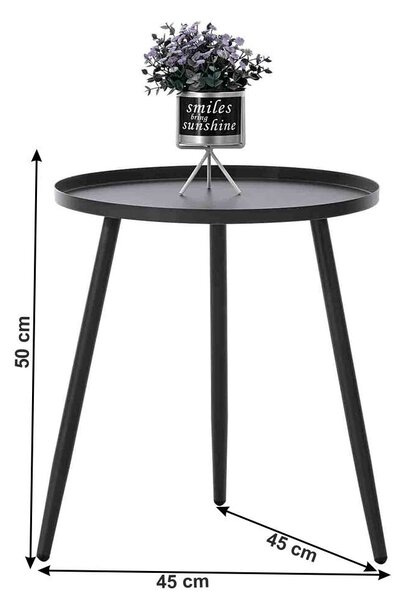 Gauri műrattan Balkon szett - fekete-szürke