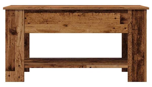 Dohányzóasztal Régi fa 101x49x52 cm Gépelt fa