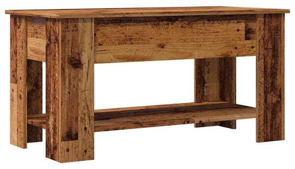 Dohányzóasztal Régi fa 101x49x52 cm Gépelt fa