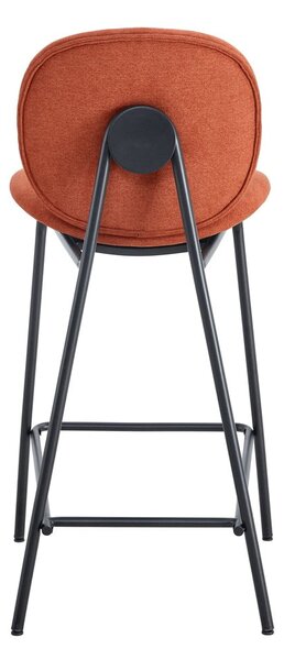 Téglavörös bárszék szett 2 db-os (ülésmagasság 65 cm) Cori – Marckeric