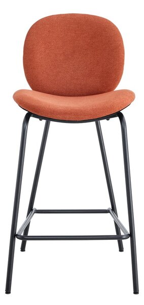 Téglavörös bárszék szett 2 db-os (ülésmagasság 65 cm) Cori – Marckeric