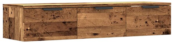 Fali szekrény Régi fa 102x30x20 cm Gépelt fa