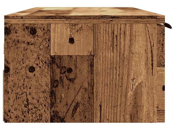 Fali szekrény Régi fa 102x30x20 cm Gépelt fa