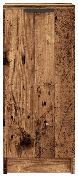 Antik fa színű szerelt fa cipősszekrény 29,5x35x70 cm