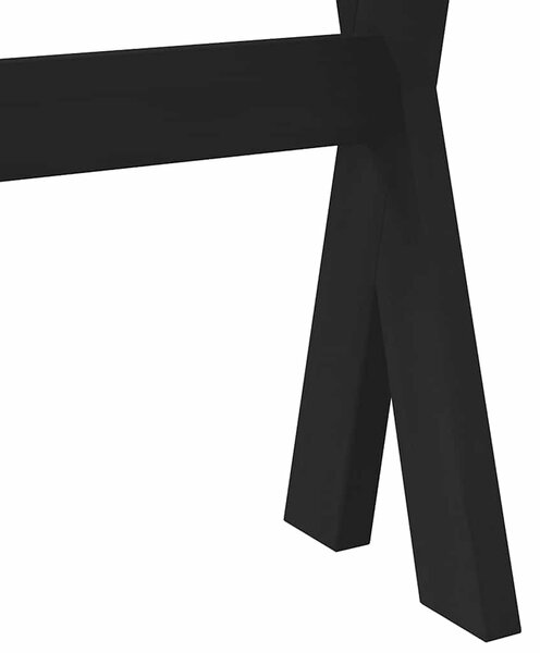 Konzolasztal NOAIN X alakú lábak 120x30x75 cm tömör fa fenyőfa