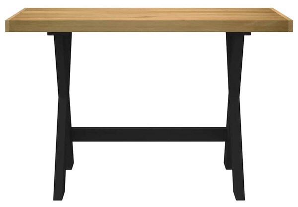 Íróasztal NOAIN X alakú lábak 120x50x75 cm tömör fa fenyőfa