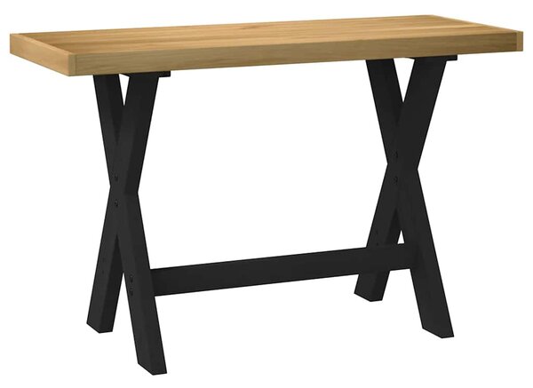 Íróasztal NOAIN X alakú lábak 120x50x75 cm tömör fa fenyőfa