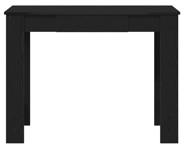 Fekete szerelt fa íróasztal 100x45x75 cm