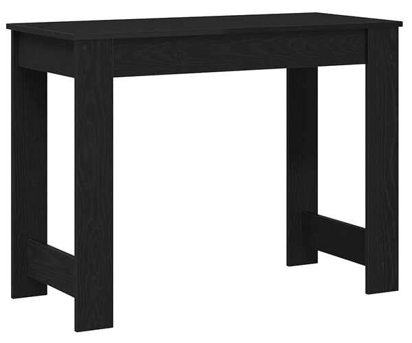 Fekete szerelt fa íróasztal 100x45x75 cm