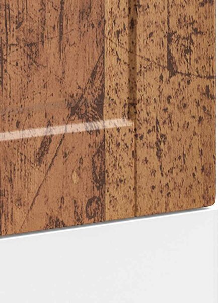 Mosogatógép panel Porto Régi fa 45x1,5x57 cm Műanyag fa