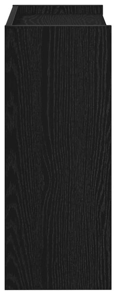 Fekete szerelt fa cipőtároló szekrény 60x25x62 cm