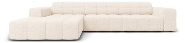 Krémszínű sarokkanapé (bal oldali) Chicago – Cosmopolitan Design