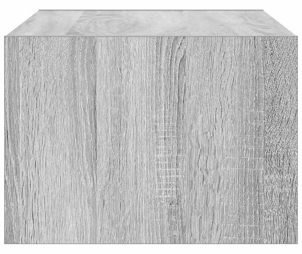 TV-szekrény LED-es világítással szürke sonoma 75x35,5x25 cm