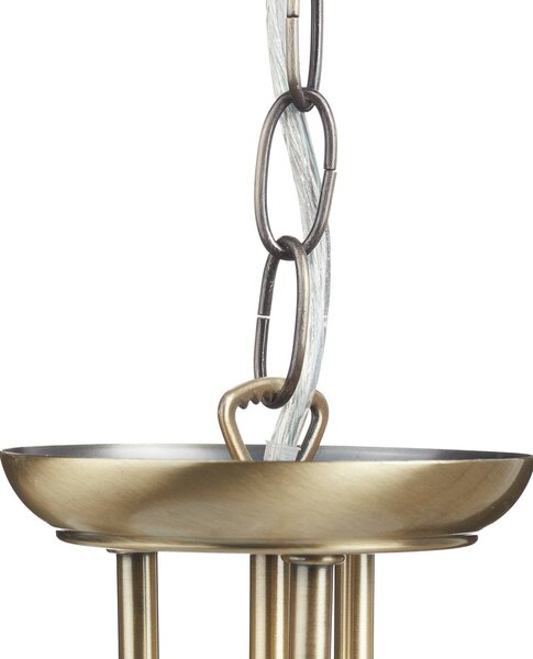 ORION Függő lámpa TALYA Ø 56,5 cm, dimmelhető, Bronz / antik sárgaréz, Nappali / Étkező, fém, Antik