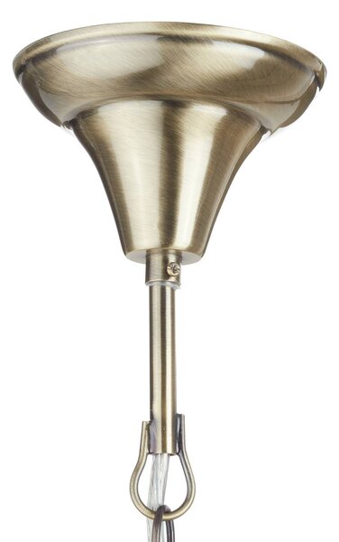 ORION Függő lámpa TALYA Ø 56,5 cm, dimmelhető, Bronz / antik sárgaréz, Nappali / Étkező, fém, Antik