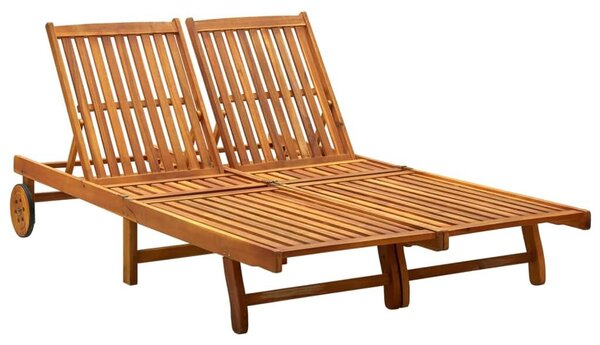 VidaXL Két Személyes Akácfa Napozóágy - 199cm
