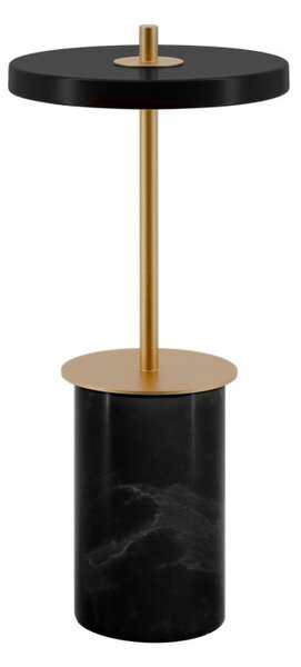 Fekete márvány LED dimmelhető asztali lámpa fém búrával (magasság 25,5 cm) Asteria Move Mini – UMAGE