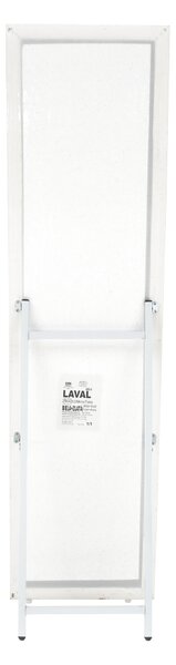 KONDELA Álló tükor, fehér/arany dísz, LAVAL
