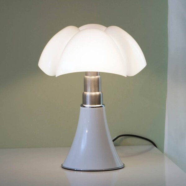 Martinelli Luce Minipipistrello lámpa fehér, dimmelhető, Fehér / opál, Nappali / Étkező, Rozsdamentes acél, Dizájn