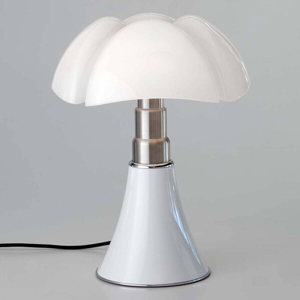 Martinelli Luce Minipipistrello lámpa fehér, dimmelhető, Fehér / opál, Nappali / Étkező, Rozsdamentes acél, Dizájn