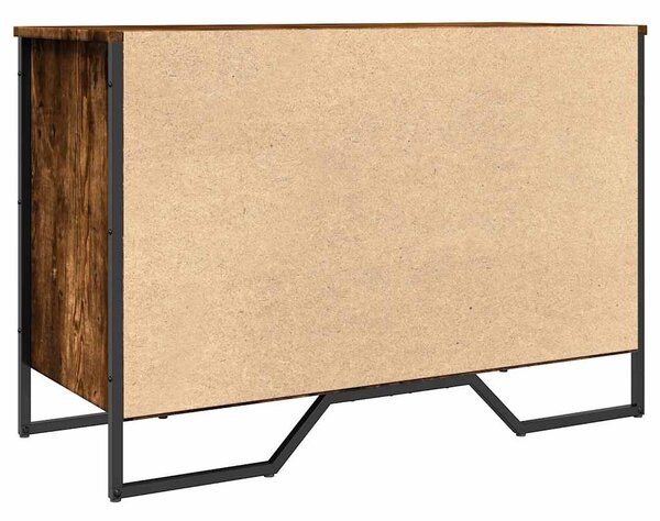 Füstös tölgy színű szerelt fa cipőszekrény 90 x 38 x 61,5 cm