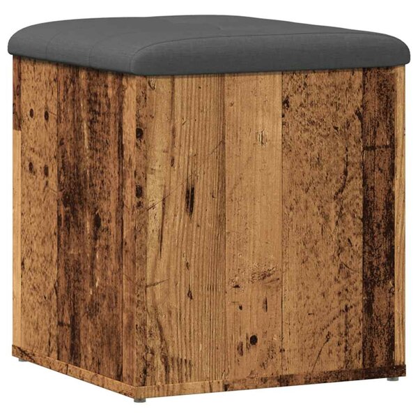 Tárolópad antik fa 42 x 42 x 45 cm szerelt fa