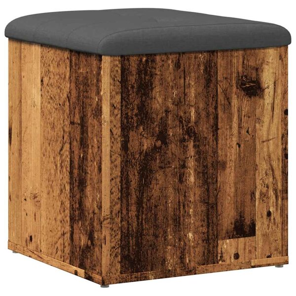 Tárolópad antik fa 42 x 42 x 45 cm szerelt fa