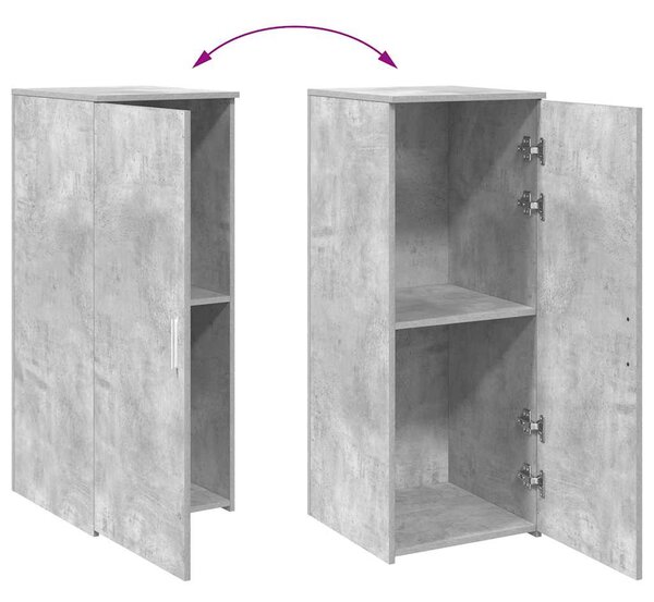 Tároló szekrény betonszürke 40x45x103,5 cm szerelt fa