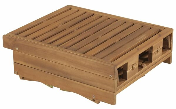 VidaXL Akácfa Napozóágy - Összecsukható - 200cm